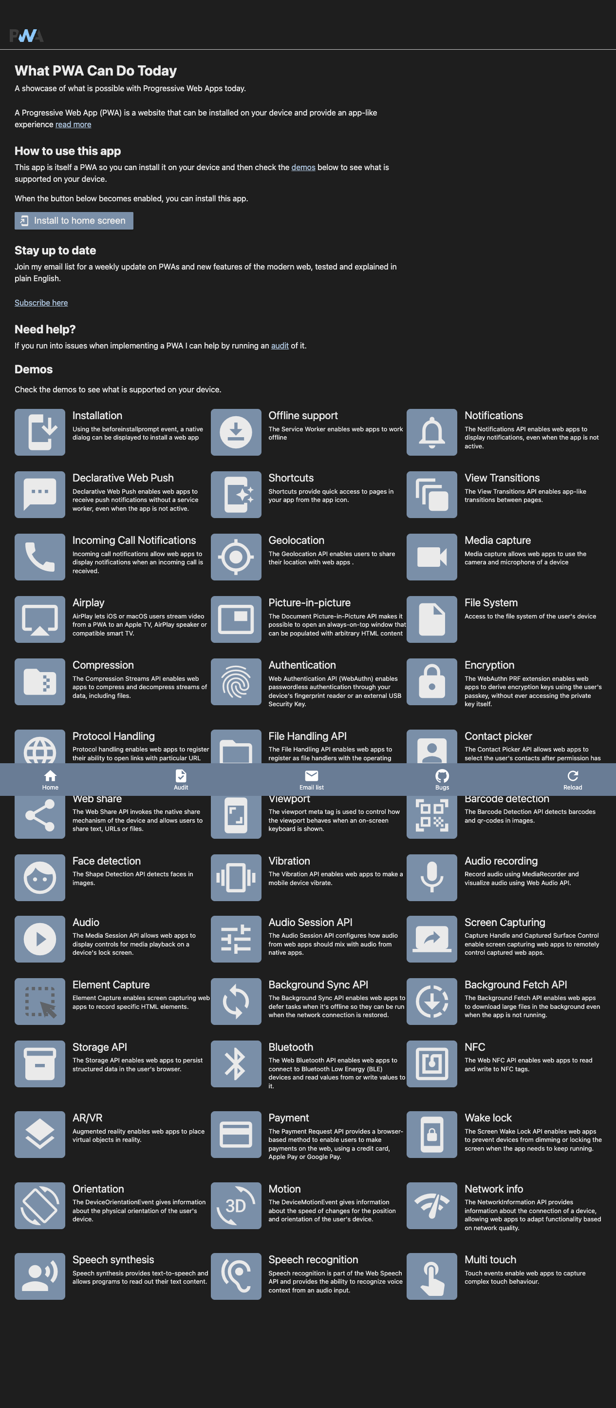 What PWA Can Do Today screenshot 3